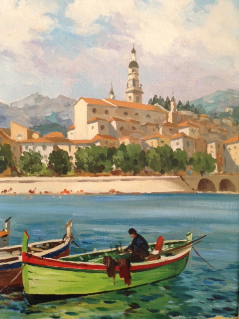 Barcas de pescadores en el rio