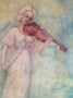 Angel tocando el Violin