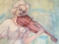 Angel tocando el Violin