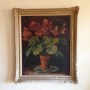 Tiesto de barro rojo con Flores