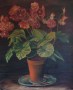 Tiesto de barro rojo con Flores