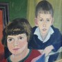 Retrato de 2 hermanos