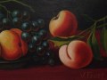 Fuente con Melocotones y Uvas